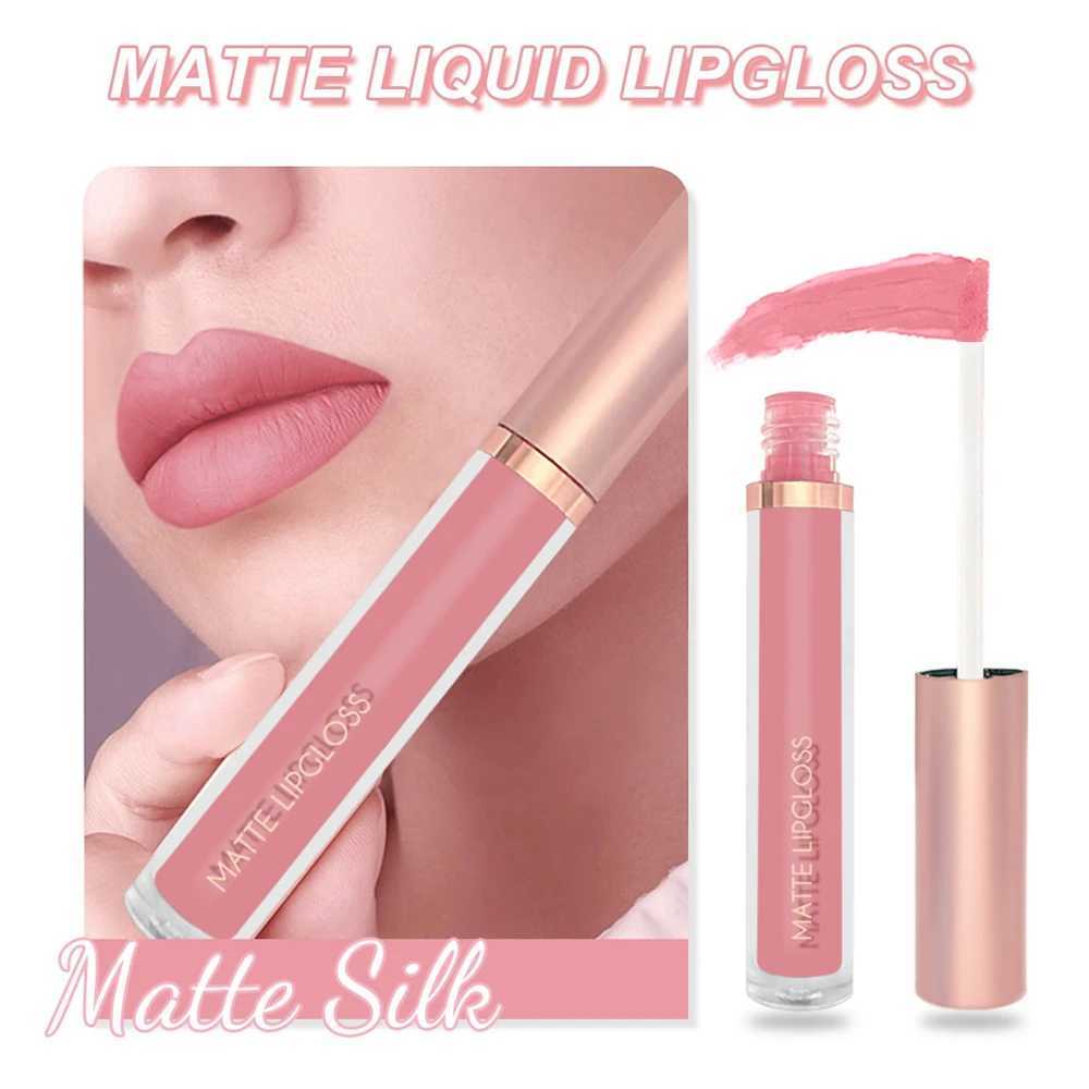 Punk Dark Plum 24H Waterproof Matte Velvet Lipgloss Makeup Long-Lasting Non-stick Cup Lip Glaze Nude Liquid Lipstick Cosmetics XJ250623