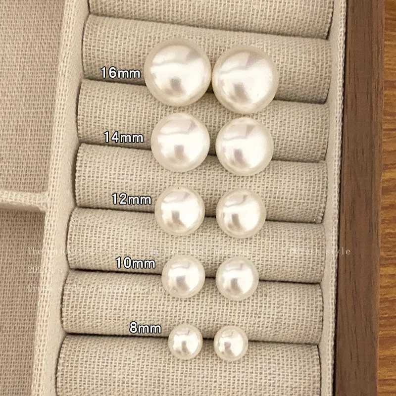 White Color Pearl Stud Earrings for Women Fashion Jewelry Cute Wedding Bridal Earrings Girl Gifts Accessories Brincos XJ250623