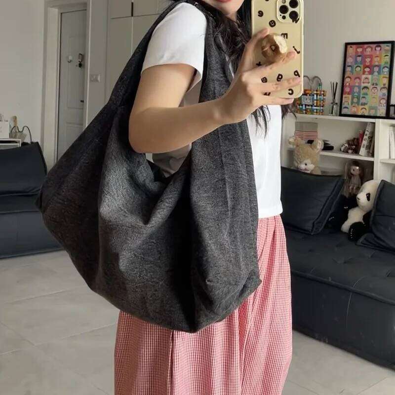 Denim Women Hobos Shoulder Bags Large Capacity Fashion Designer Ladies Handbag Female Armpit Bag Travel Cowboy Big Totes