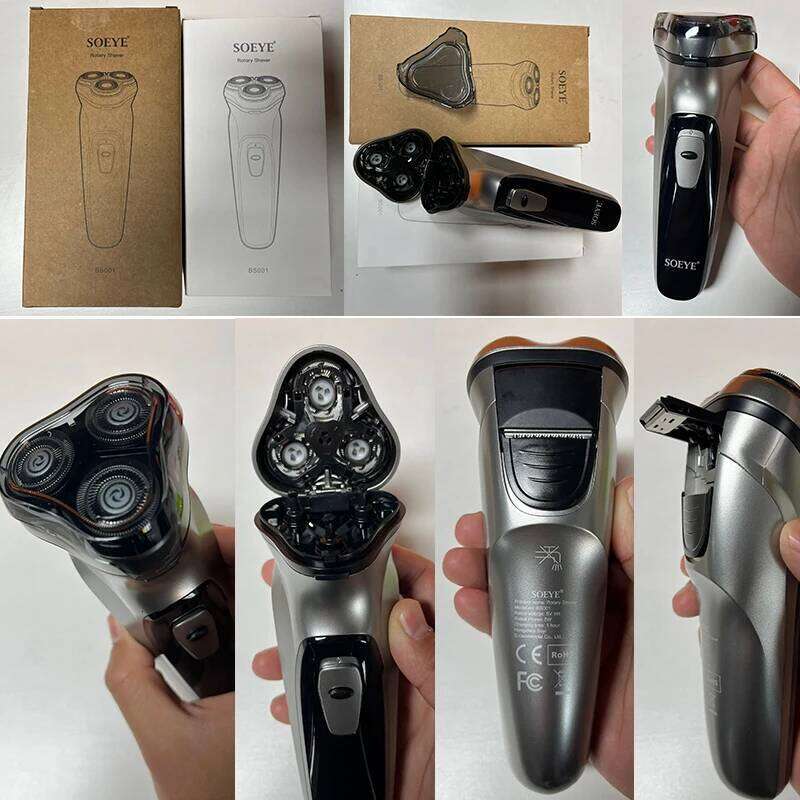 Men's Electric Shaver For Men Shaving SOEYE Beard Trimmer 3D Floating Blade Washable USB Recharge Hair Cutting Hine