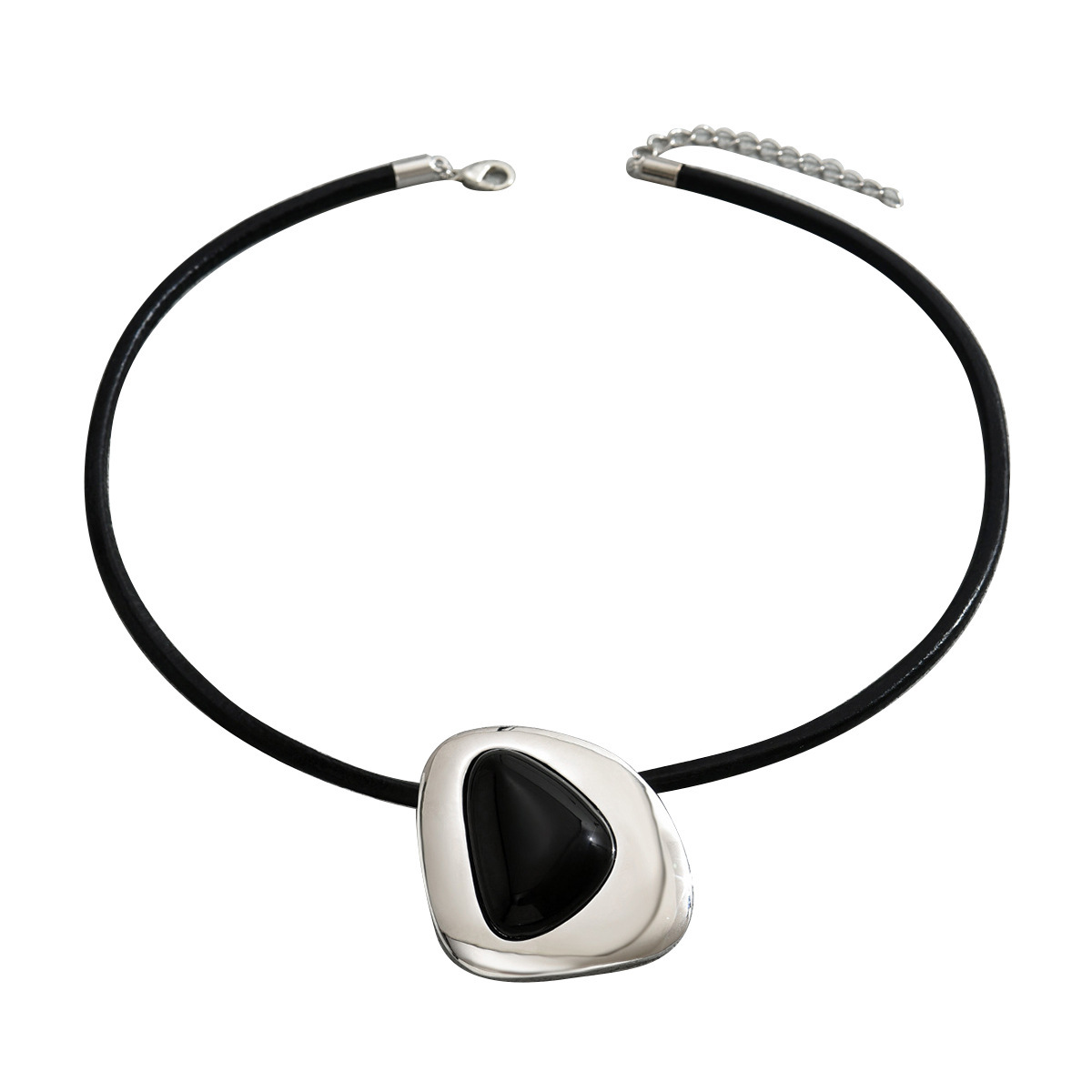 Minimalist Women's Necklace Inlaid Electroplated Design Long Clavicle Chain