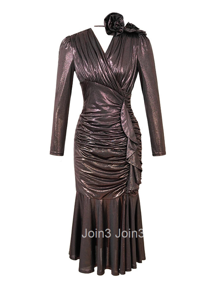 New Spring Ladies Chic Glitter Shiny Long Dresses Women Elegant Luxury Sweet Bodycon Party Birthday Dress Robe Vestidos Fiesta