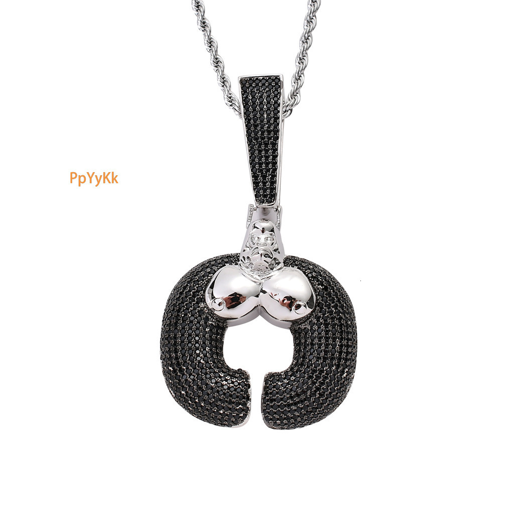 New Hip Hop Style Gorilla Pendant Black Iced Out Unique Animal King Kong Pendant Moissanite Necklace Full Diamond Pass the diamond tester