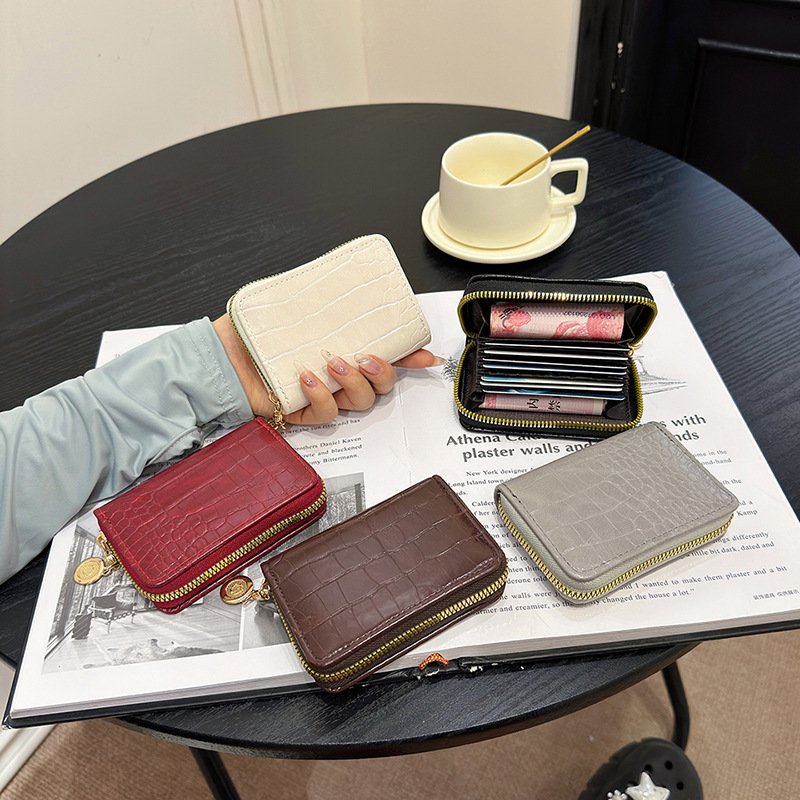 Free Shipping 2025 New Designer Bag Card Holder Women High-end ID Storage Bag Small Wallet Multi-card Slot Coin Purse Clutch Bag