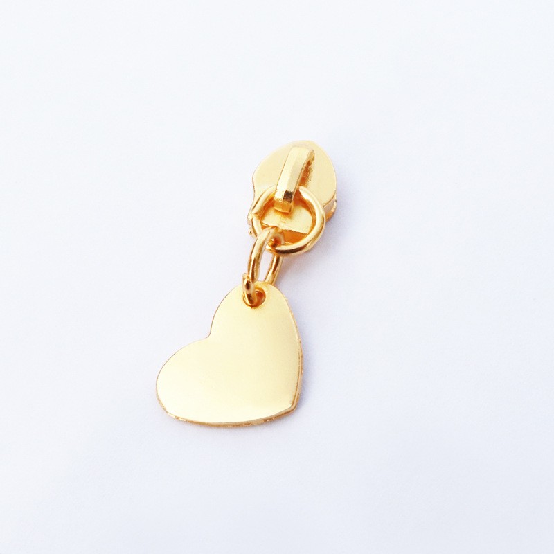 5 Heart shaped Zipper Head Pulling Head Pulling Lock Brand Zipper Accessories Pulling Piece Box Bag Handbag Metal Zinc Alloy factory direct sales
