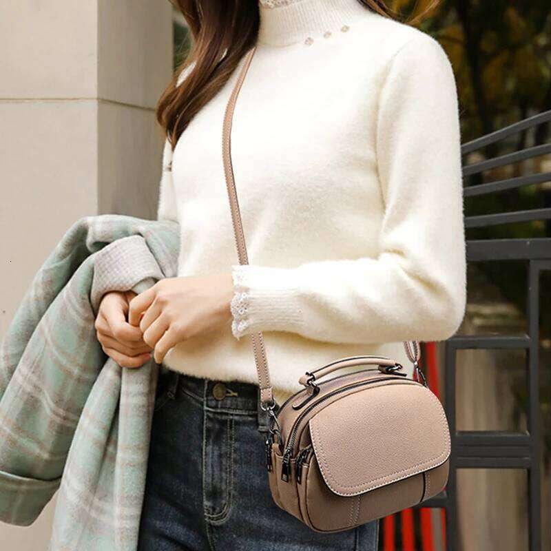 High Quality Fashionable Retro PU Leather Classic Small Shoulder Crossbody Bag Women's Luxurious Shell Handbags