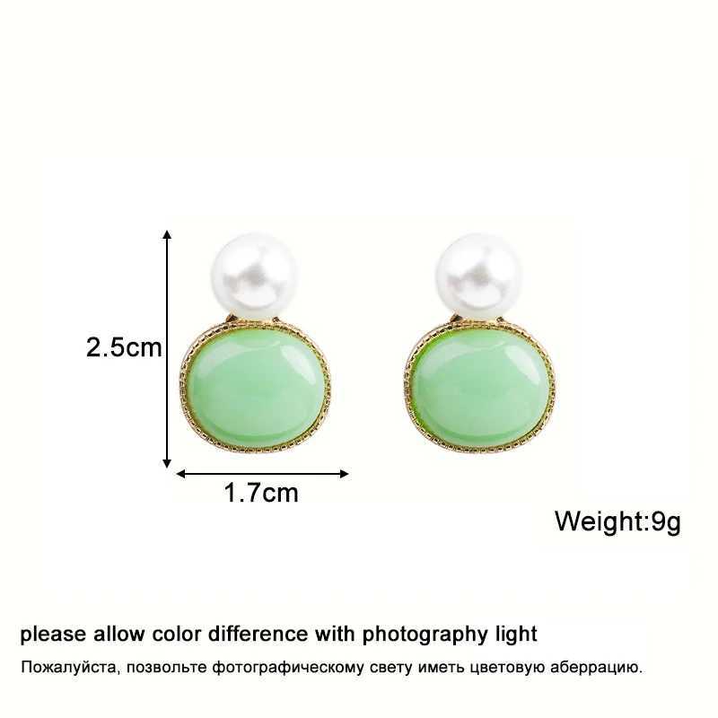 Imitation Pearl Top Womens Hanging Earrings Round Pendants Dangle Earrings Korean Fashion ly Girls Ear Jewelry 2025 newXJ250623