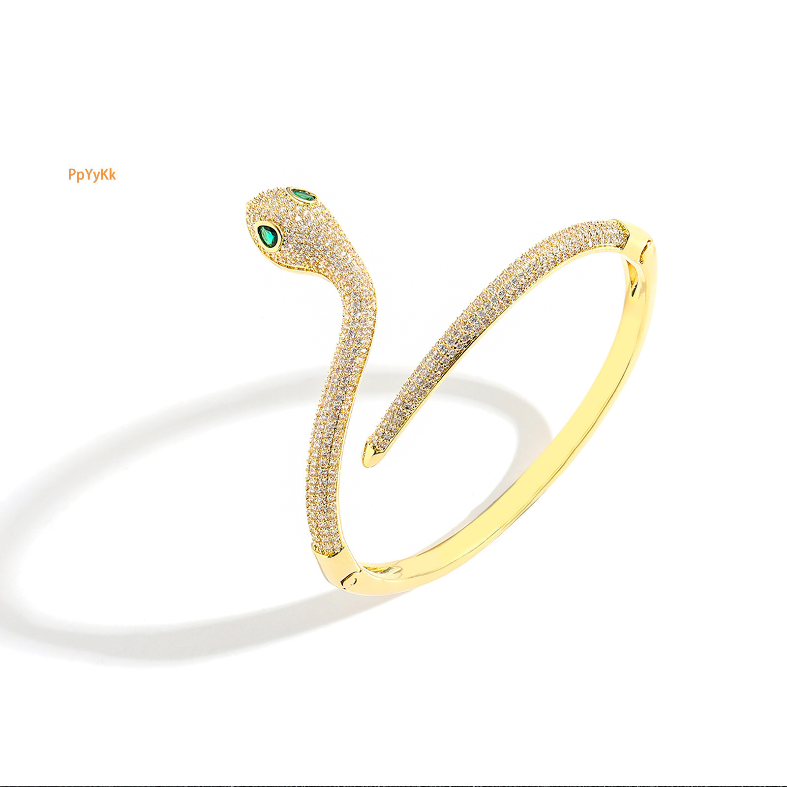 New Arrival Snake Shape Hip Hop Diamond Inlaid Niche Women's Designer Premium Moissanite Trendy Brand Bracelet Accessory Pass the diamond tester