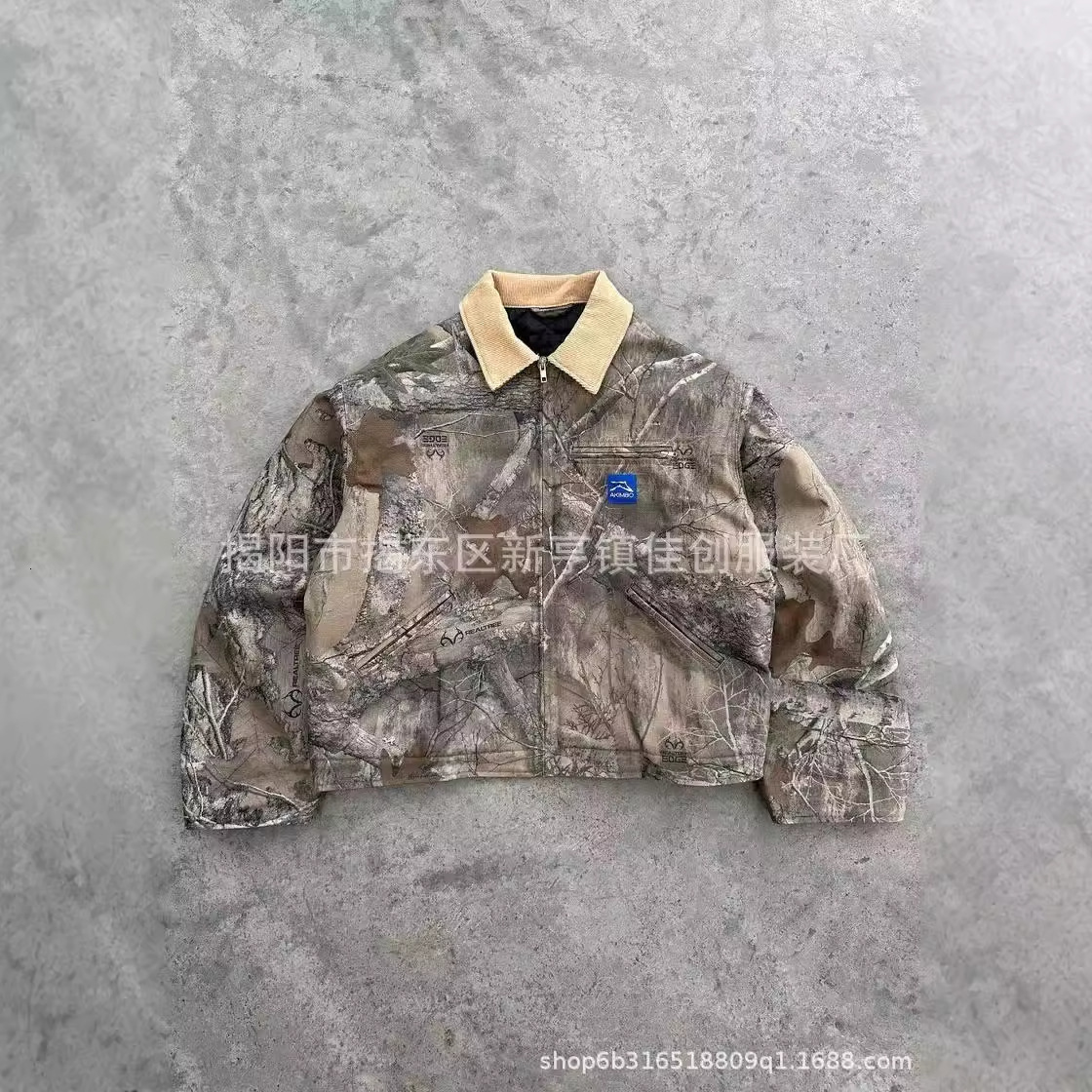 Streetwear Retro Vintage Camouflage Leaf Jacket Y2K Clothes Mens Hip Hop Letter Patch Embroidery Oversized Jacket Casual Coats 250605