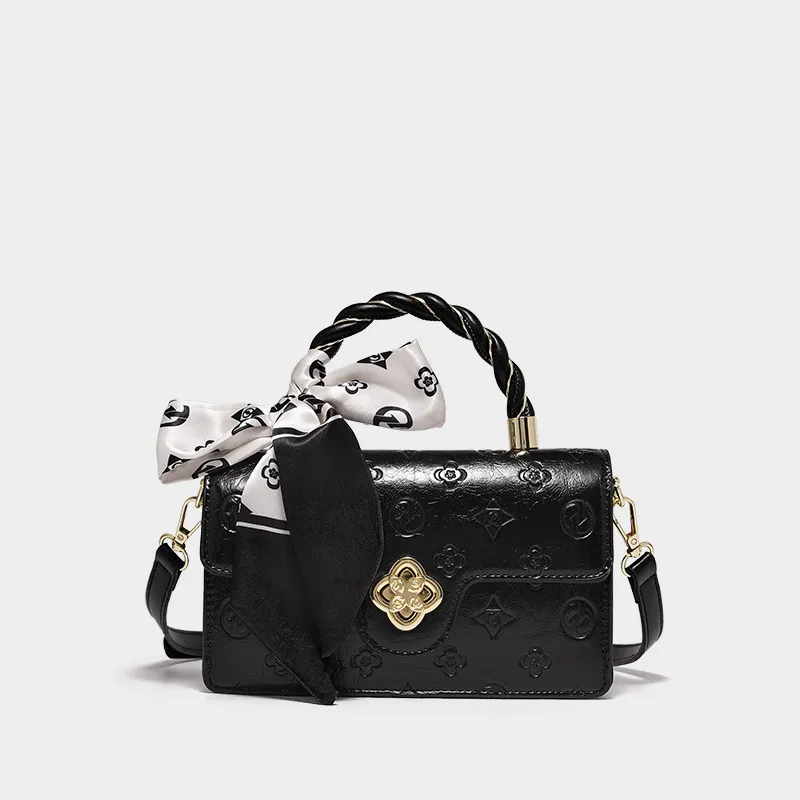 2025 high quality designer bag shoulder bag New Camelia Pink Floral Print Square Bag Women's Luxury Crossbody Purse - Designer-Inspired Handbag D