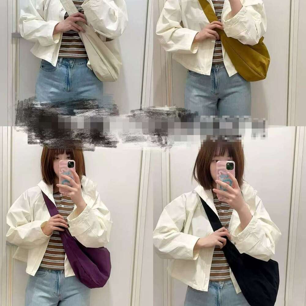 2025 Nylon Purple Dumpling Lightweight Single Shoulder Crossbody Casual Versatile Large Capacity Commuter Bag