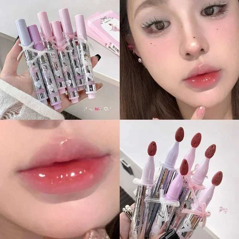 Peach Jelly Lip Glaze Non-stick Lip Tint Lasting Cosmetics Liquid Lip Moisturizing Crystal Lipstick Korean Glass Gloss MakeupXJ250623