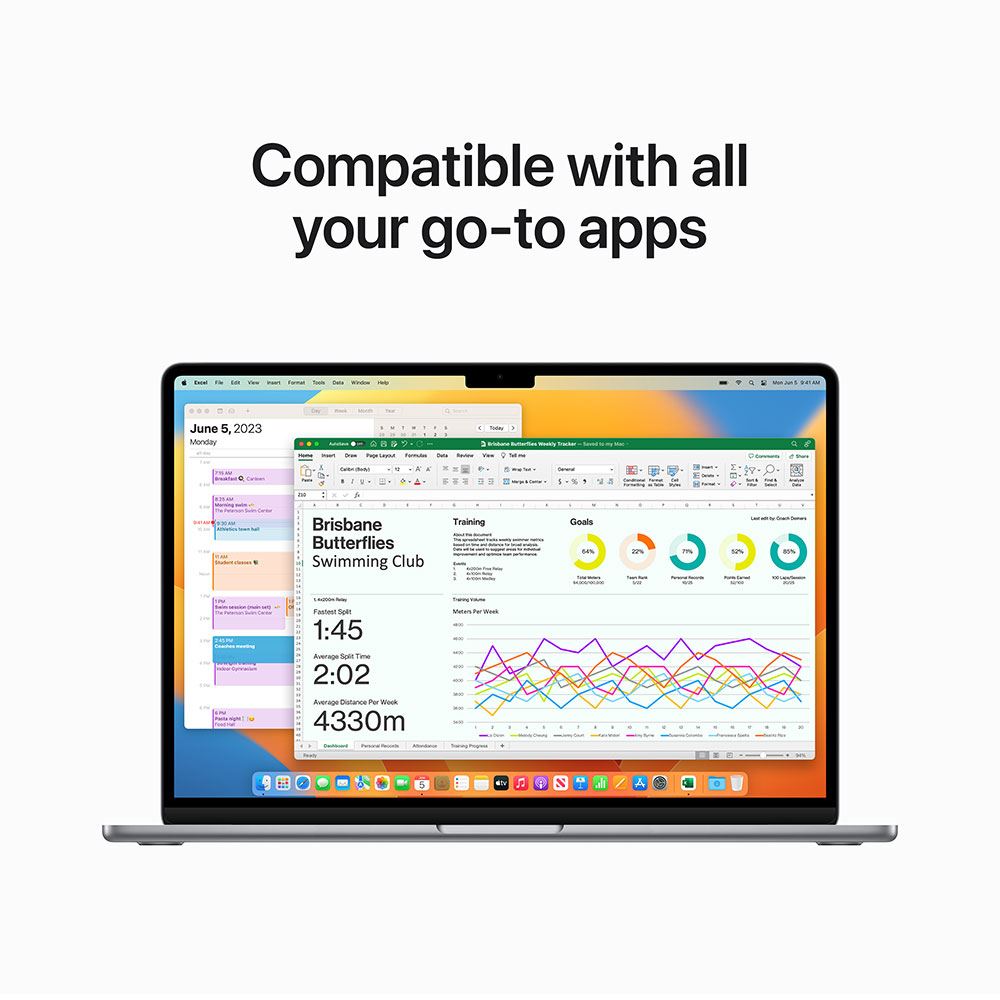 Apple MacBook Air MQKQ3 M2 ( 2023) 15.3" Laptop Computer - Space Gray (95% New)