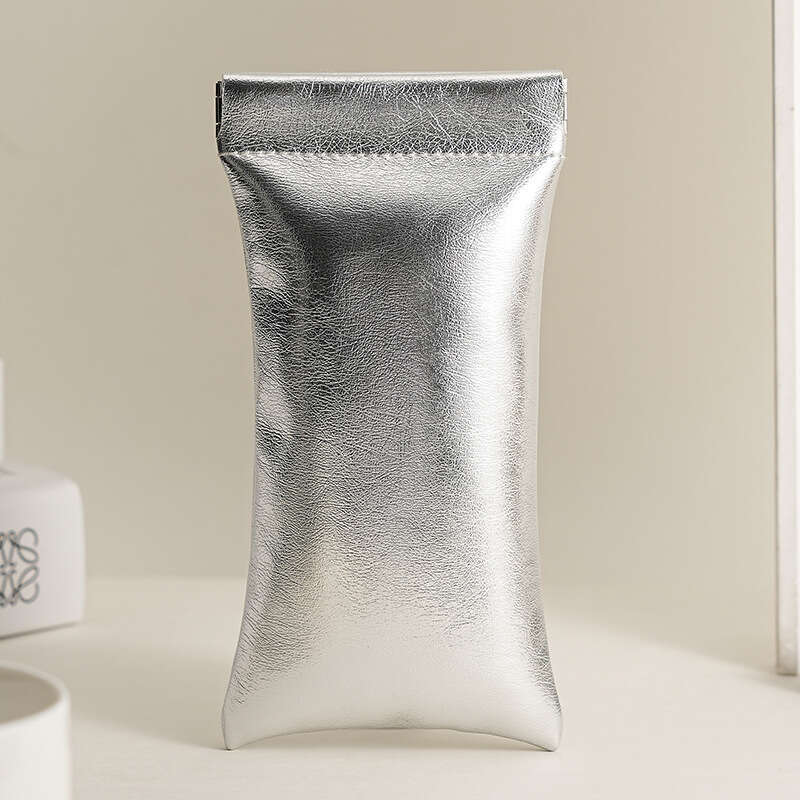 Light Luxury Super Cool Small Silver Wallet Simple High-end Waterproof Coin Makeup Portable Lipstick Storage Bag