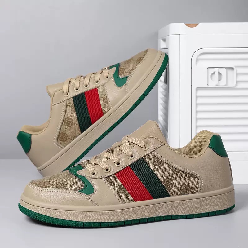 Designer Casual Shoes Couple Shoes Spring and Summer 2024 Luxury Appearance Design Men's Tide Shoes Leather Sports Casual Breathable Board Shoes 002