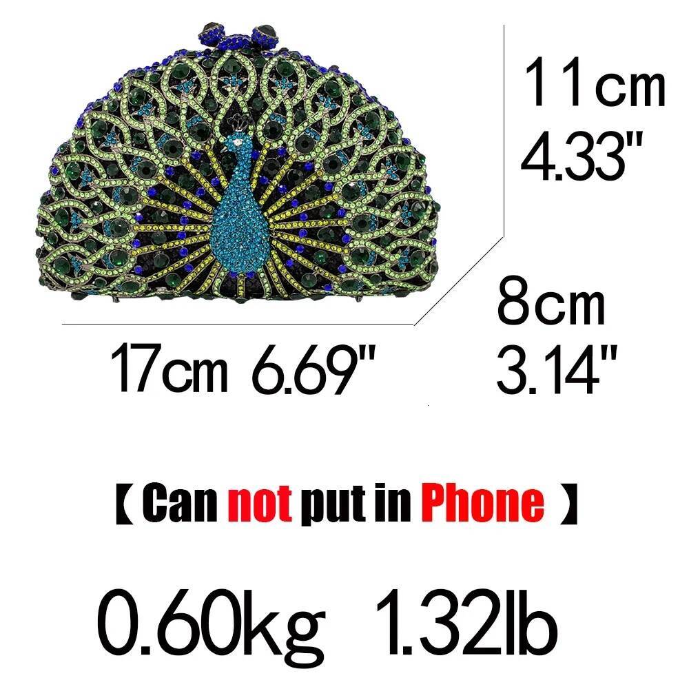 designer bag Boutique De FGG (in stock) Crystal Women Pea Clutch Evening Bag Party Minaudiere Handbag Wedding Bridal Dia Purse