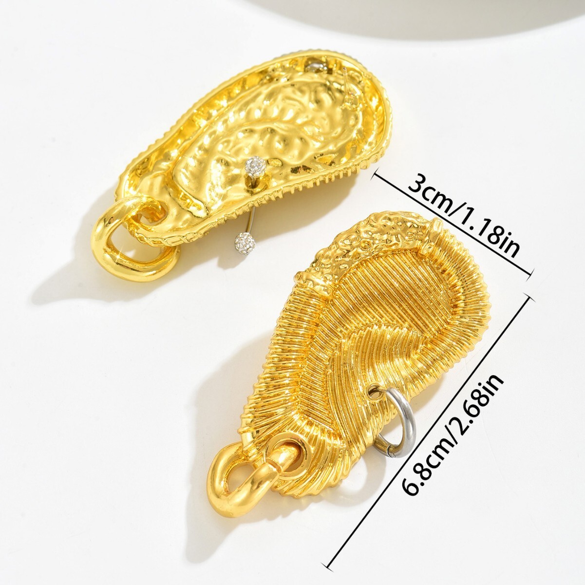 New Vintage Style Women's Jewelry Light Irregular Design High-end Earrings for Women