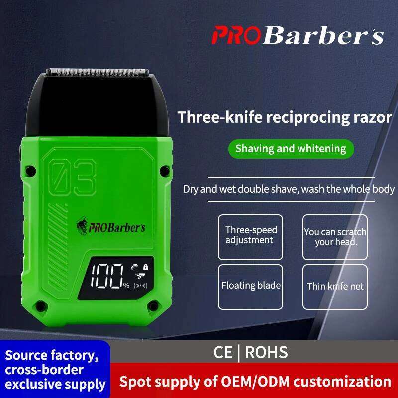 Factory Price Waterproof Razor Portable High Speed Electric Beard Trimmer USB Rechargeable Shaver For Men