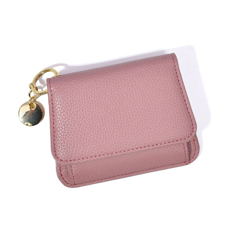 Free Shipping 2025 New Designer Bag Ins Style Women's Wallet Short Fashion Multi-color Multi-card Slot Card Holder Zipper Coin Purse Export Multi