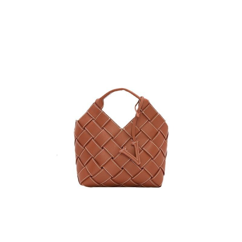 DHAL VERAFIED Woven Light Luxury designer bags Niche Design Melad Leather Handbag Single Shoulder Crossbody Chain Women's Bag