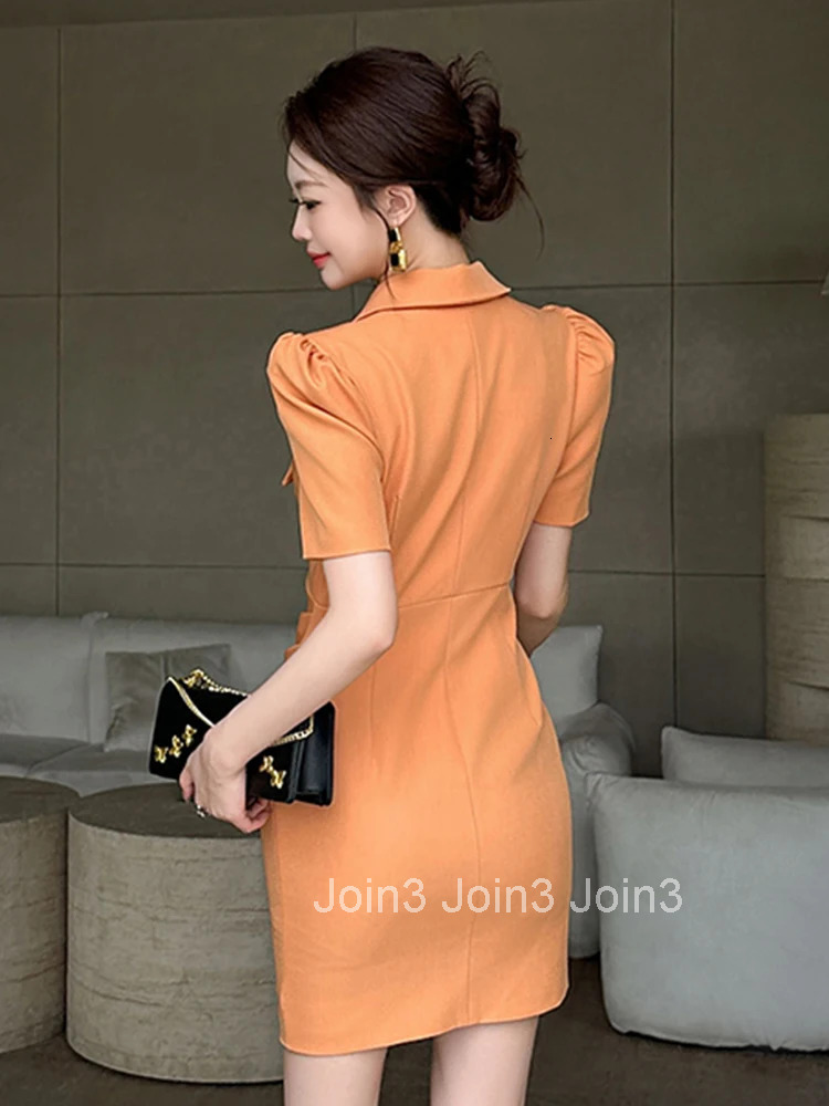 Summer Asymmetrical Business Formal Occasion Pencil Dress Women Clothes Elegant Office Short Sleeve Skinny Folds Party Vestidos