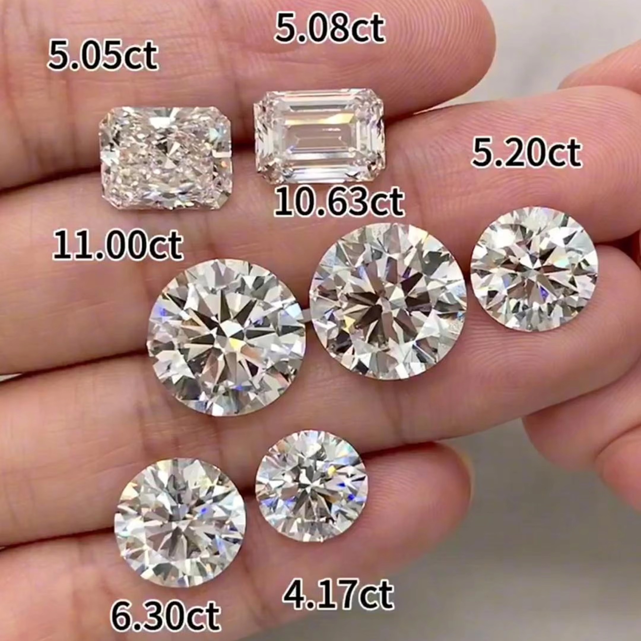 Messi Jewelry VS2 D Color 1CT 2CT 3CT Loose Stone Hpht Cvd Wholesale IGI GIA Certified Fancy Shape Lab Grown Diamond