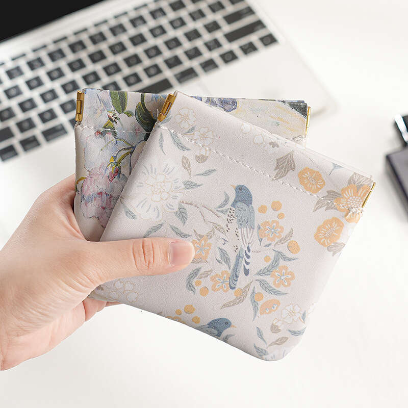 Mini Key Coin Purse Outdoor Storage Small Bag Cosmetics Fragment Print Lipstick Portable