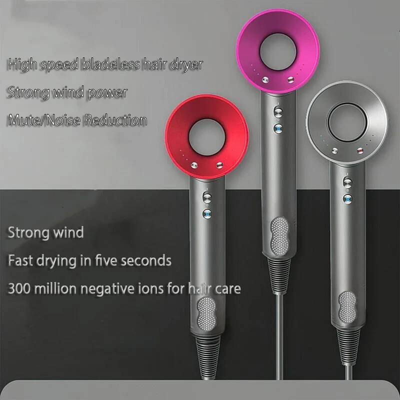 Professional Hair Hot Cold Wind Air Brush Hairdryer Negative Lonic Blow Dryer Strong PowerDryer Salon Tool 1500W 3th Gear