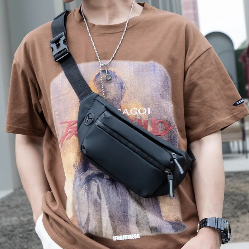 Men Waterproof Belt Bag Fashion Chest Pack Male Waist Outdoor Sports Fanny Mens Travel Shoulder Bags 250612