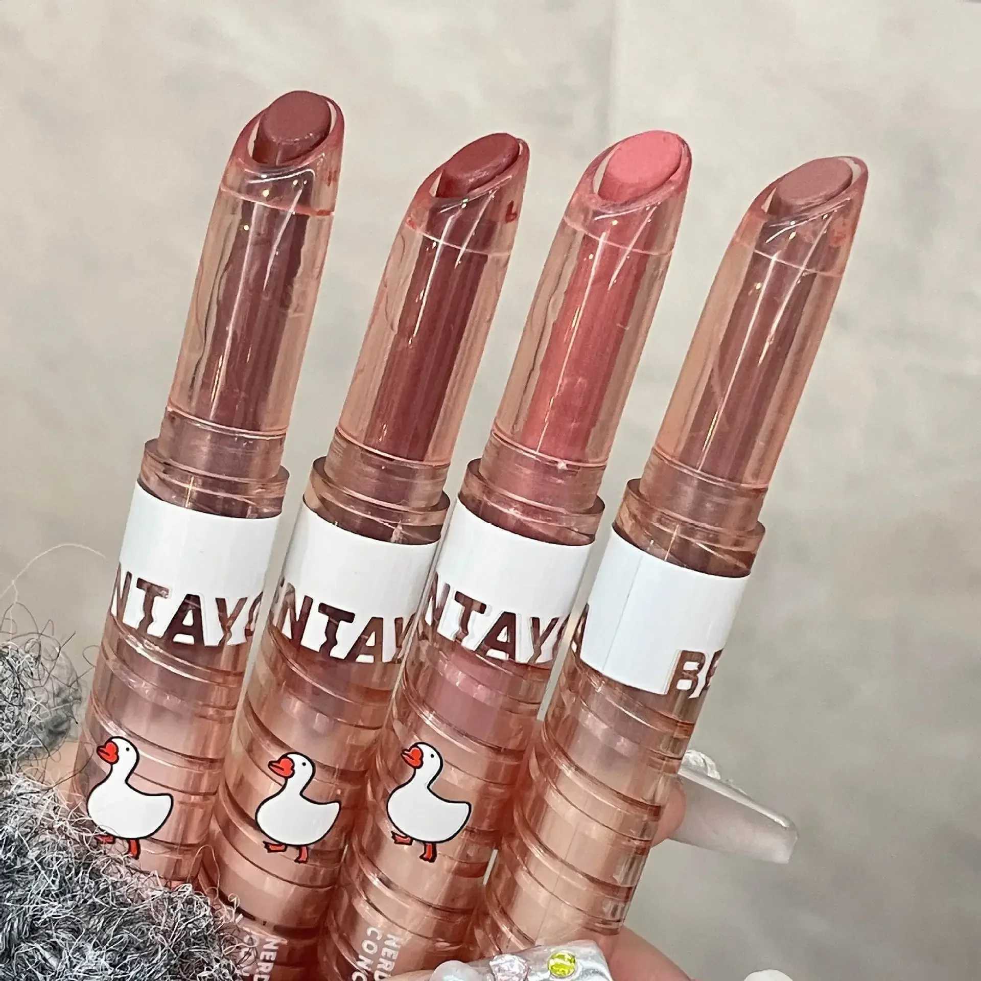 Velvet Matte Lipstick Pen Lasting Waterproof Lips Contouring Pencil Nude Brown Lip Tint Non-stick Cup Lip Gloss Korean Cosmetics XJ250623