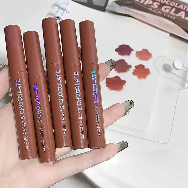 Chocolate Five Lip Glaze Set Mist Matte Lipstick for Girls Students XJ250623