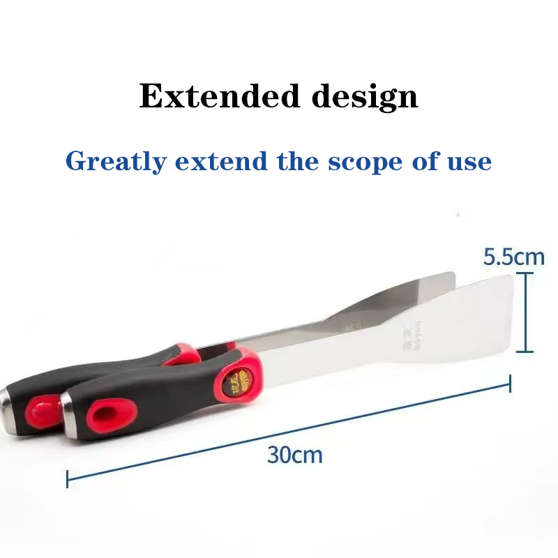 Boyou extended car glass disassembly shovel stainless steel putty knife ground cleaning knife putty knife coating scraper