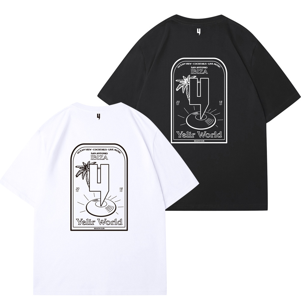 New arrival yelir world Designer Men's T Shirts and Shorts New Shirt For Men and Women Short Sleeves Printed Casual Tshirt 100% Cotton Tee Clothing Size S-4XL