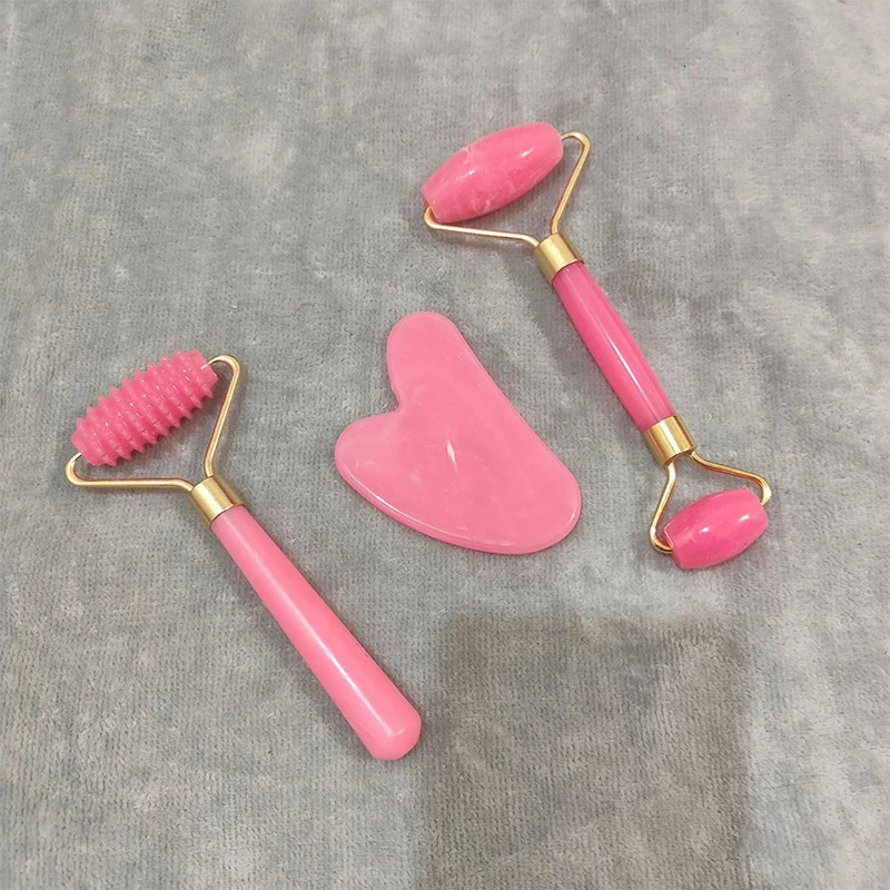 3pcs Massage Rollers Resin massage rollers beauty sticks facial roller massagers doublehead roller sets 250619