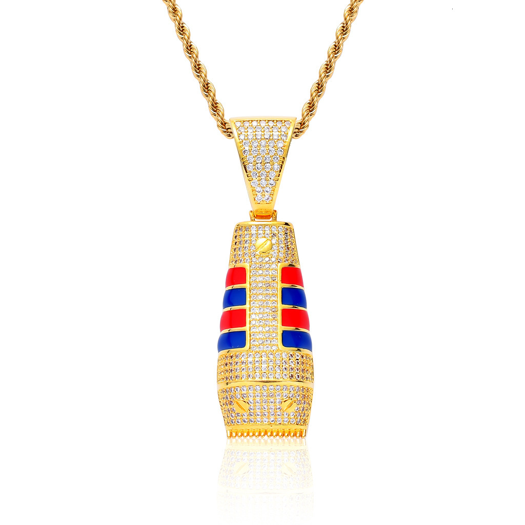 Luxury Moissanite Necklace Unique Creative Iced Out Razor Pendant Trendy Brand Clipper Pendant High End Accessory Pass the diamond tester