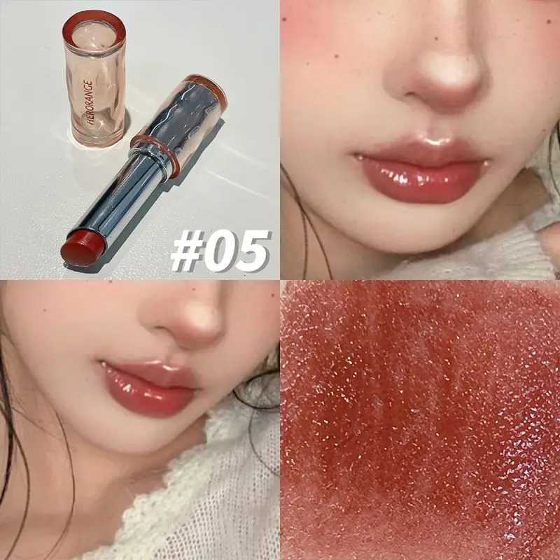 HERORANGE delicate and beautiful mirror light lipstick light makeup lip gloss long-lasting moisturizing without fading.XJ250623