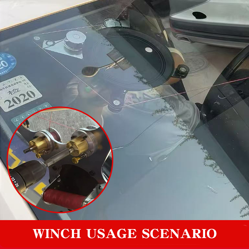 Boyou Automotive Glass Disassembly Special Safety, Effortless and Easy to Operate Winch Can be Operated with an Electric Drill