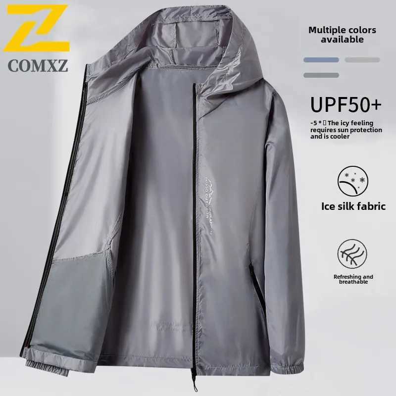 UPF50+ Mens Sunscreen Jacket Ultra Light Ice Silk Breathable UV Resistant Skin Care Cycling Coat City Commuter Outdoor Hiking Jacket W250623