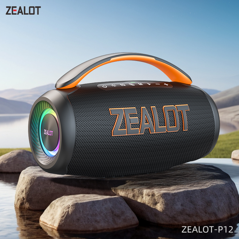 P12 Waterproof Portable Bluetooth Speaker with Handle Ideal for Picnics Beaches Adventures