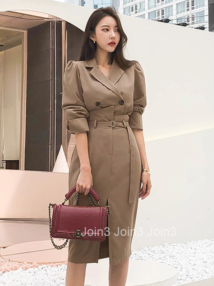 New Arrival Fashion Work Style Solid Skirt Suits Double Breasted Blazer And Slim Pencil Skirt Vintage Elegant Cute Women Sets