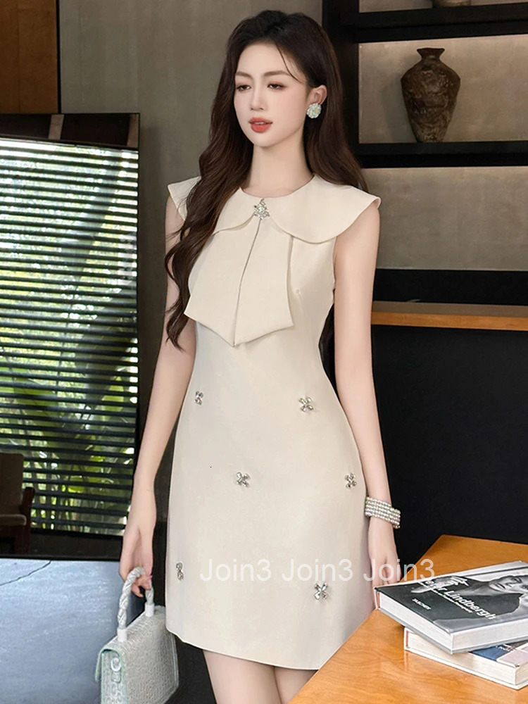 Summer Fashion Lady Sweet Vacation Evening Dress Women Clothes Elegant Luxury Sleeveless Slim A-Line Short Party Prom Vestidos