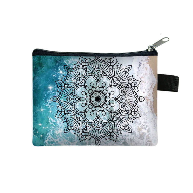 2025 New Mandala Purse for Children, Convenient Printed Coin Bag, Large Capacity Key Holder, ID Storage Bag