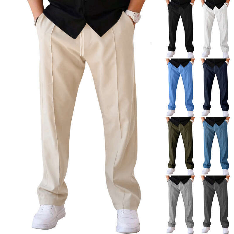 New Cross-Border for Men Spring Summer Loose Straight Sports Casual American Oversize Long Pants