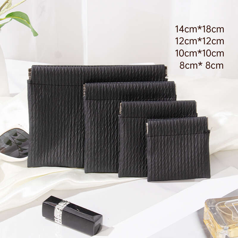 Portable Small Makeup PU Mini Waterproof Lipstick Pouch Touch-up Bag Simple Convenient Storage