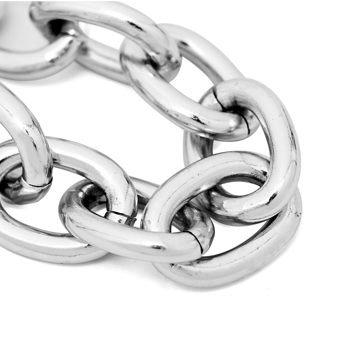 Accessories Exaggerated Punk Metal Choker for Women Simple Chain Geometric Personality Necklace