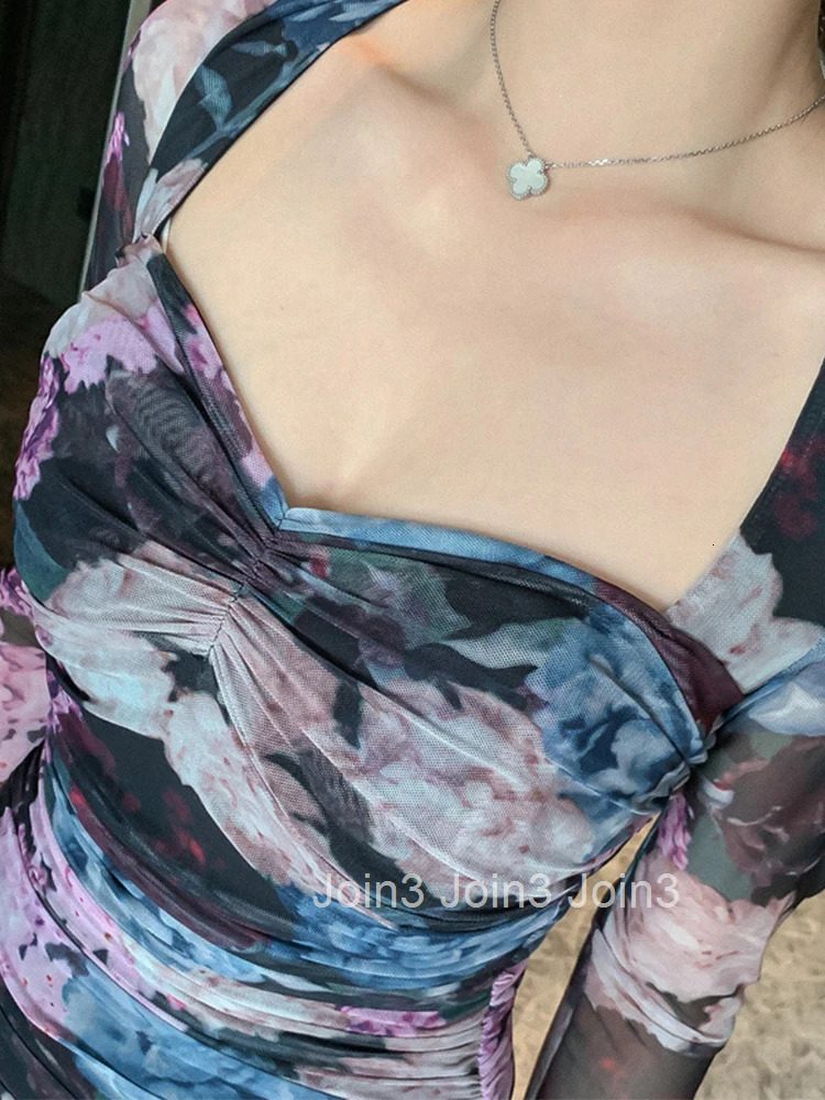 Fashion Women Slim Perspective Formal Dress New Arrival Office Lady Sexy High Quality Vintage Elegant Print Basic Pencil Dress