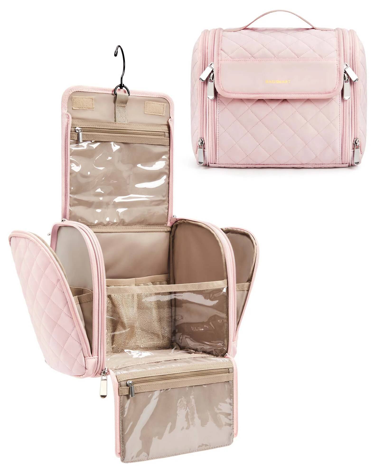 high-quality BAGSMART Women Makeup Bags Travel Waterproof Storage Neceser Hanging Bathroom Wash Cosmetic Bag Toiletries Organizer