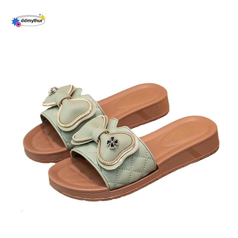 2024 New Style Sandals for Women, Non-Slip Casual Flat Slippers, Summer Outdoor Beach Shoes, Fashionable One-Strap Slides ddmythur