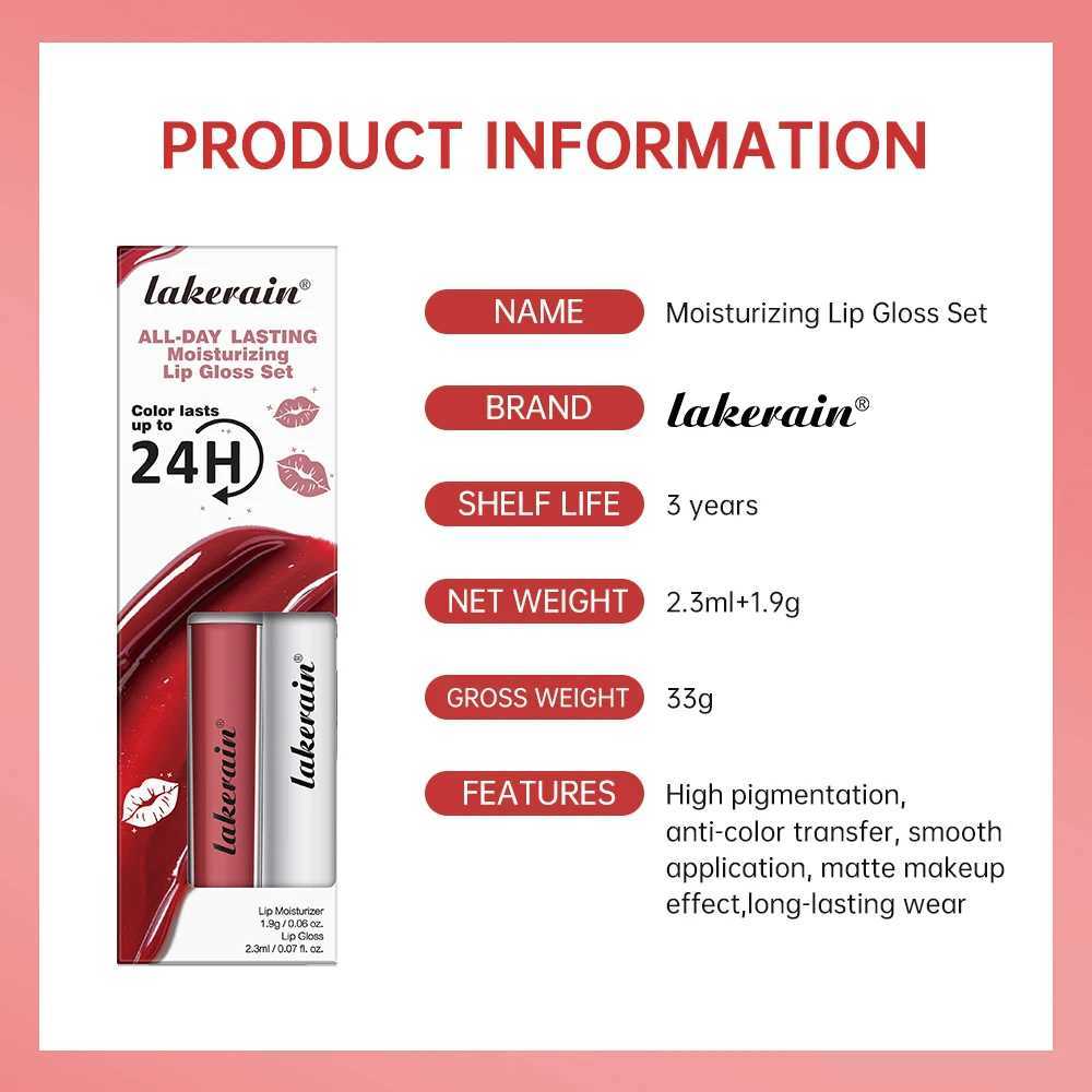 2pcs Lipstick Matte Lip Gloss Sexy Long Lasting Velvet Liquid Lip Makeup Women Beauty Red Nonstick Cup Waterproof Lip Gloss XJ250623