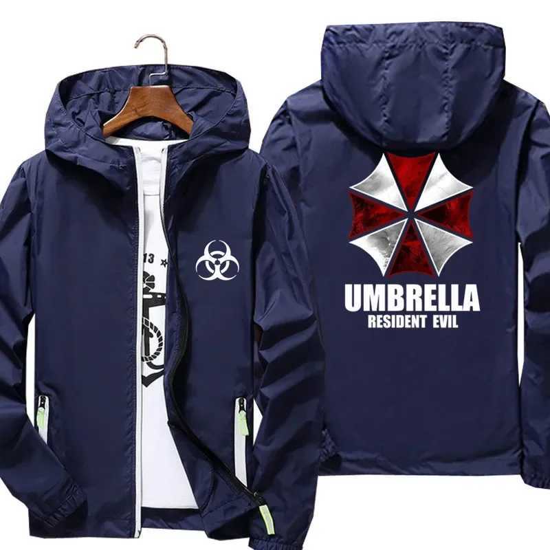 Mens Movie Umbrella Reflective Thin Jacket Sunscreen Skin Hooded Windbreaker Pilot Sports Jacket Beach Bicycle Pilot L W250623